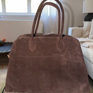 Brown Suede Handbag